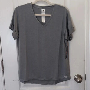 New Balance Women's V-Neck sport tee top